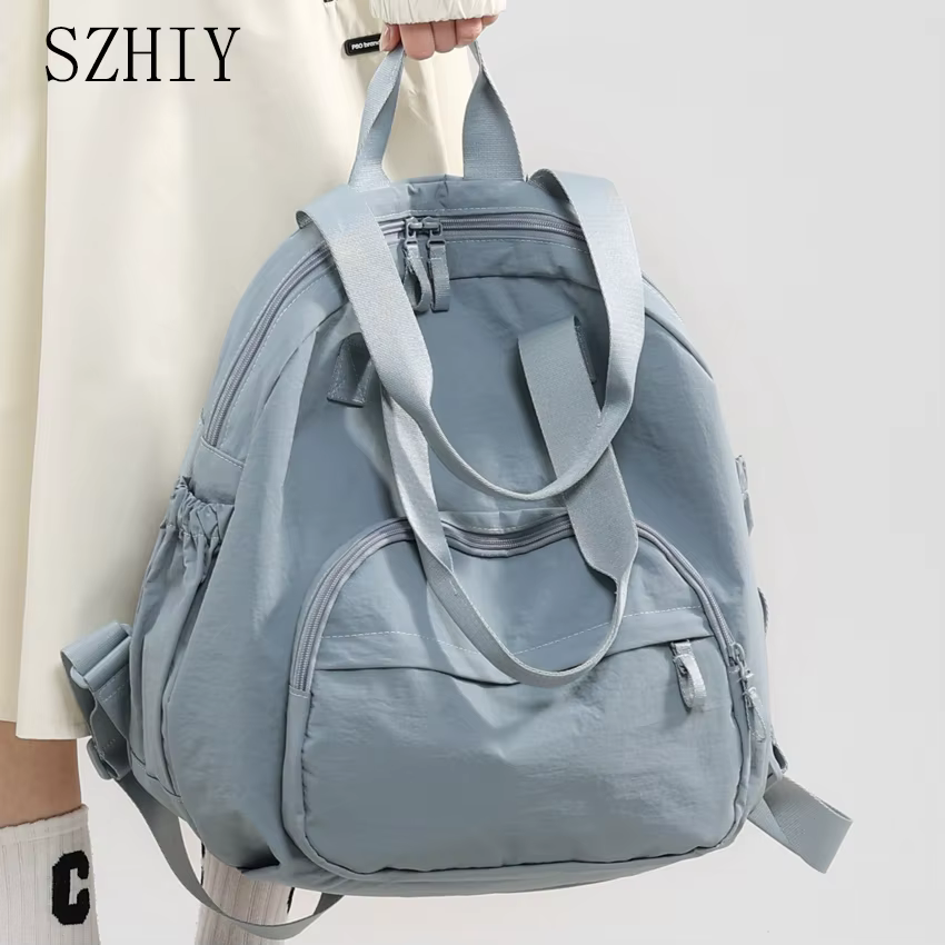 Sac à dos de couleur unie pour femmes