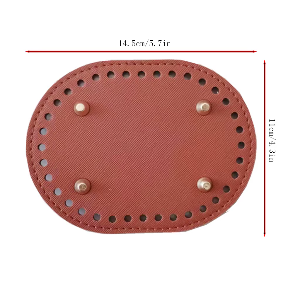 Fond de sac tricoté ovale