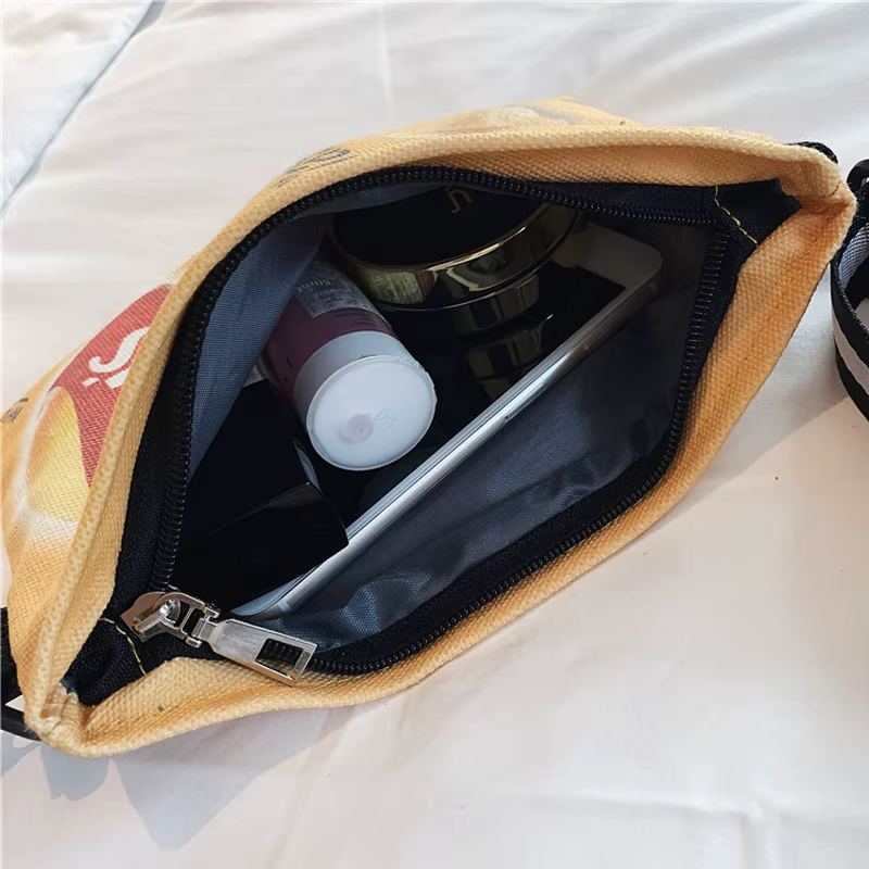 Sac à main à bandoulière en toile pour femmes
