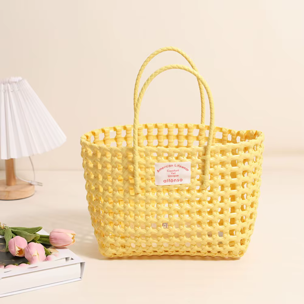 Sac en tissu ajouré de style campagnard