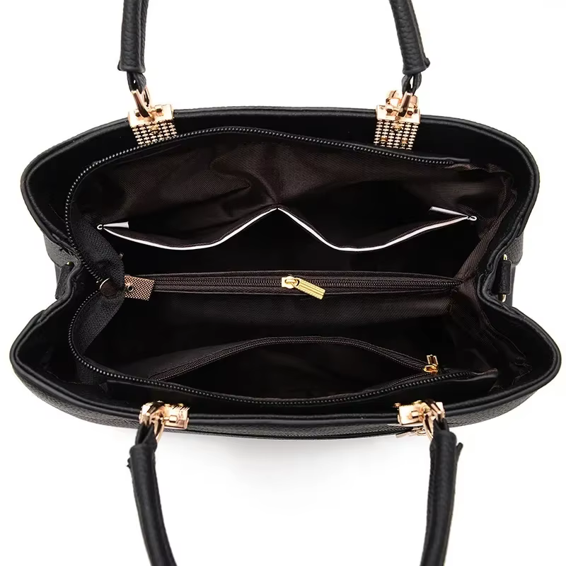Femmes sacs de messager avec pendentif fleur bureau dames mode fourre-tout sac à main pur pour femme nouveaux