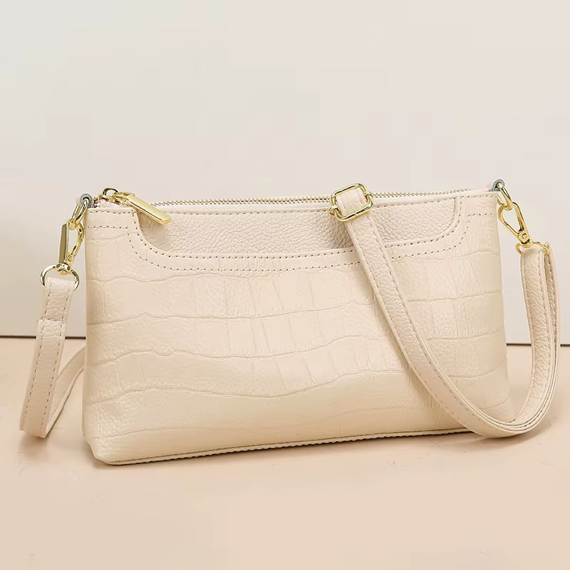 Sac messager 100% cuir véritable pour femme
