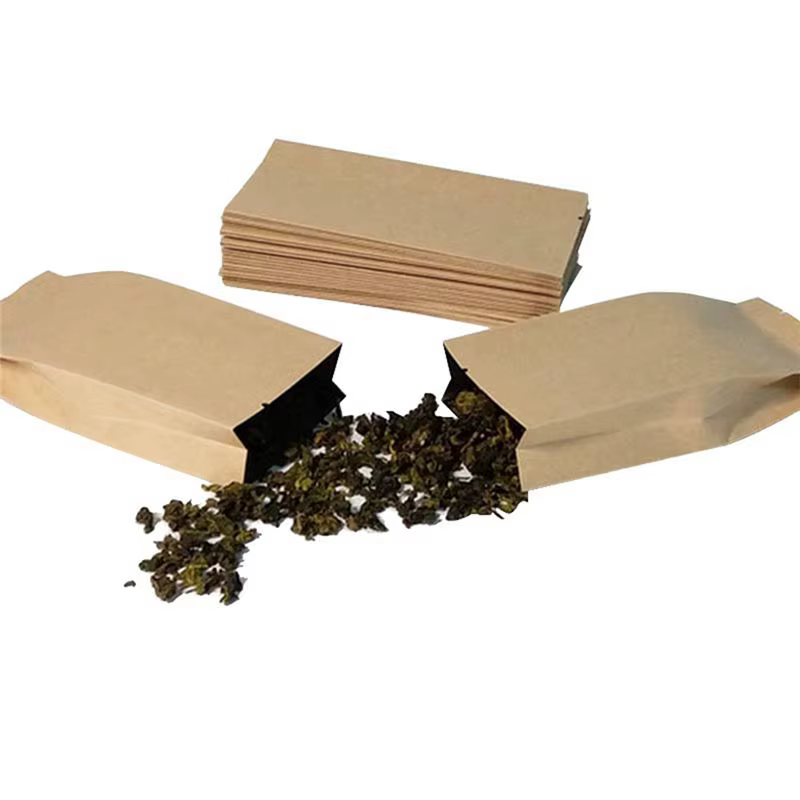 100Pcs sac en papier Kraft pochette Vintage petit