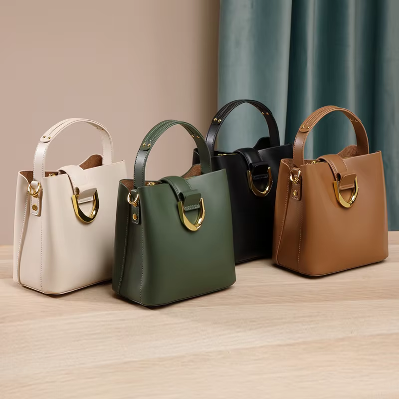 Sac à main 100% cuir véritable pour femmes