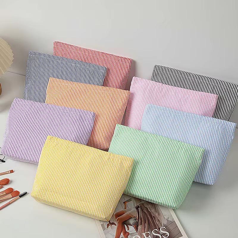 Trousse de Maquillage en Gaze Bulle pour Femme