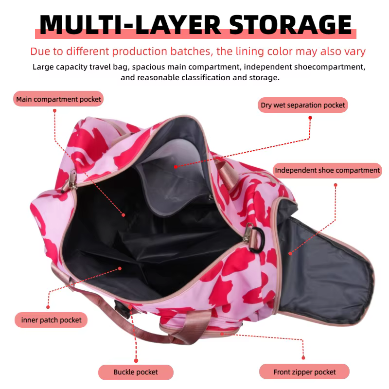 Sac de sport tendance à imprimé léopard