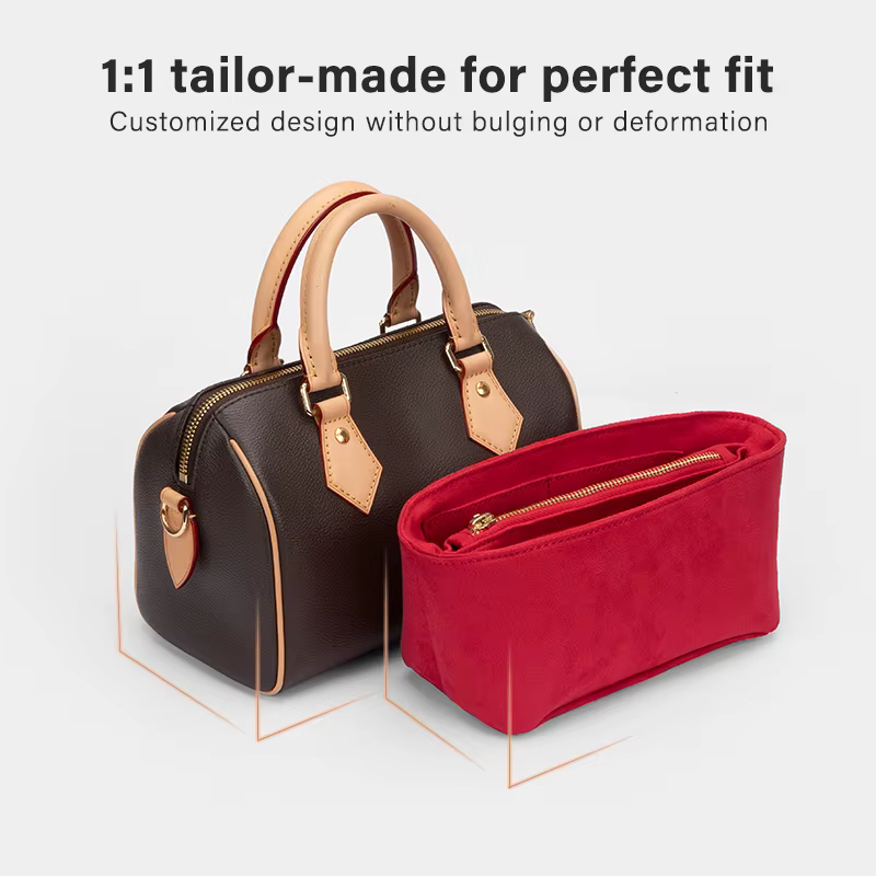 CRAZYSMITH Original sac en velours organisateur pour LV Speedy 20 25 30 35 sac à main insérer sac