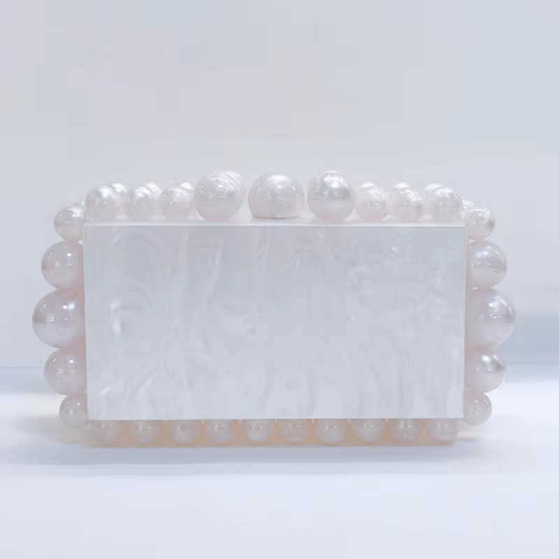 Pochette de soirée en perles léopard pour femmes