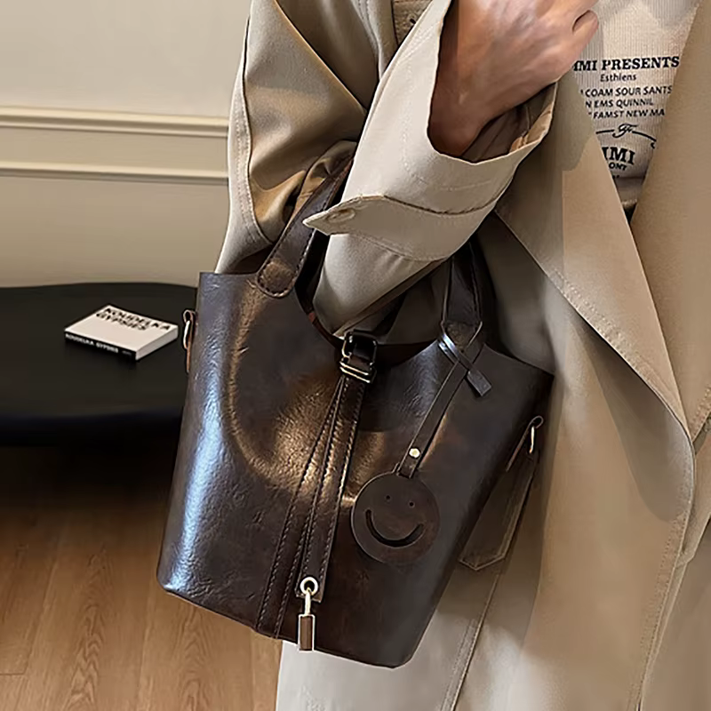 Sac seau rétro à la mode pour femmes