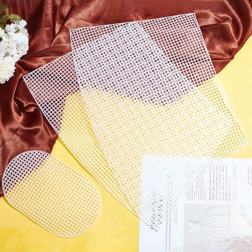 Accessoires pour sacs à main : Tissu maillé en plastique durable noir et blanc