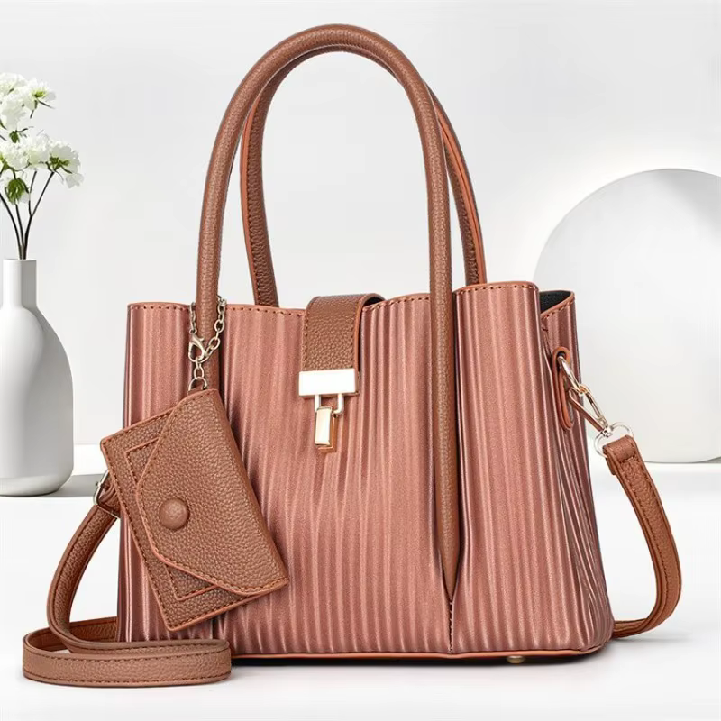 Sac à langer bandoulière pour femme en cuir