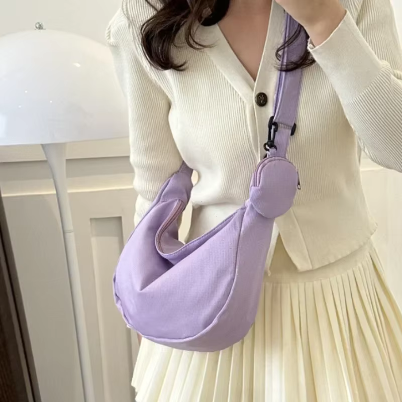 Sac à bandoulière en toile pour femmes