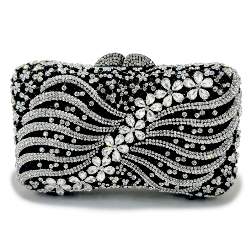 Boutique femmes cristal pochette sacs de soirée de mariage strass