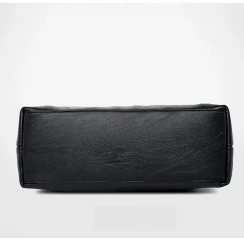 Sac à main en cuir souple pour femme, sac à main minimaliste polyvalent décontracté, sac fourre-tout élégant pour les trajets quotidiens