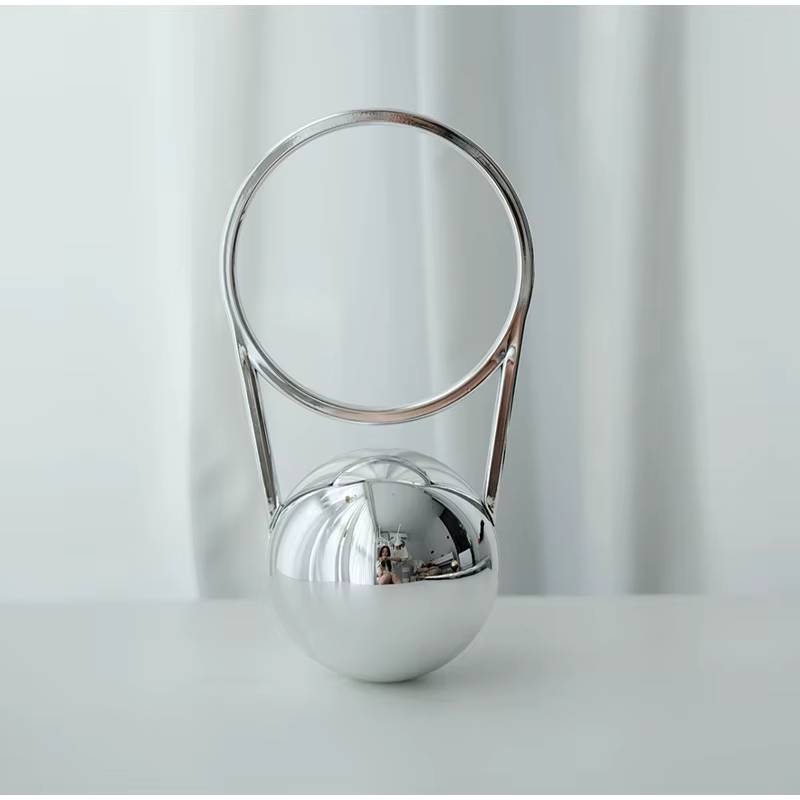 Pochette de soirée de luxe de styliste avec poignée en boule
