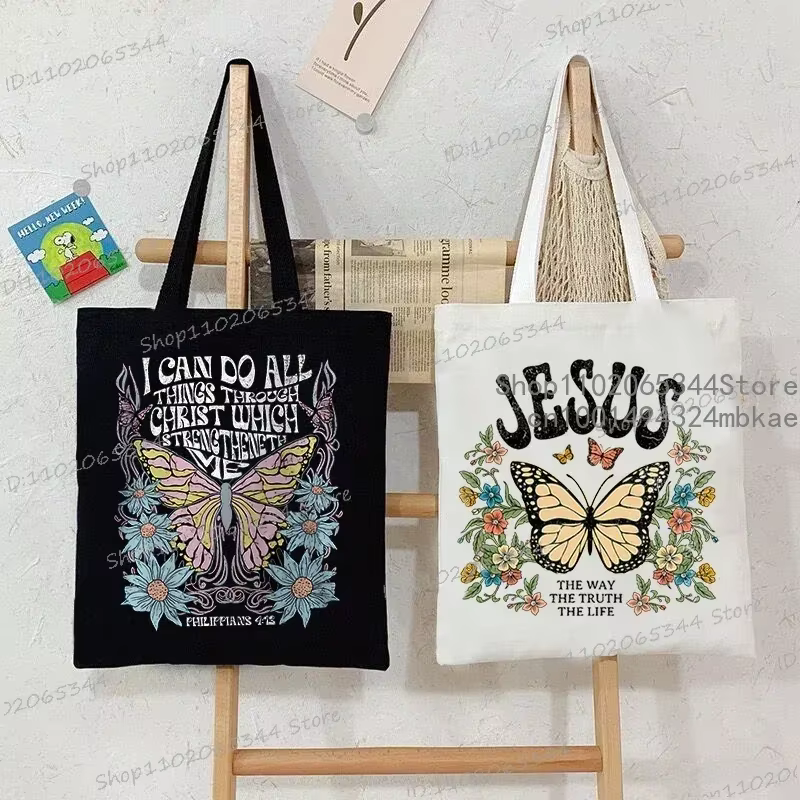 Femmes sacs à main jésus papillon toile sac Vintage fleur