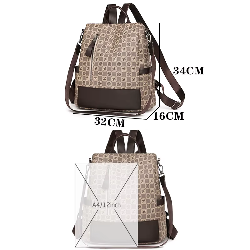 Sac à dos antivol avec lettres imprimées