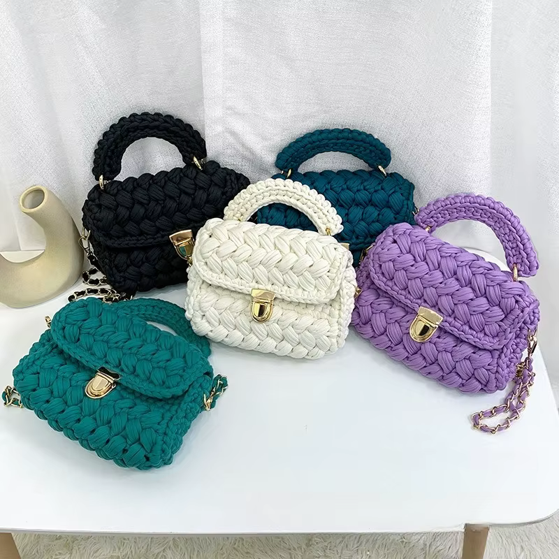 Sac à main mini en nylon multicolore tendance pour femme