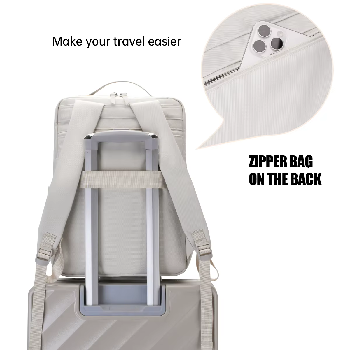 Sac à dos pour ordinateur portable d'affaires pour hommes pour voyages