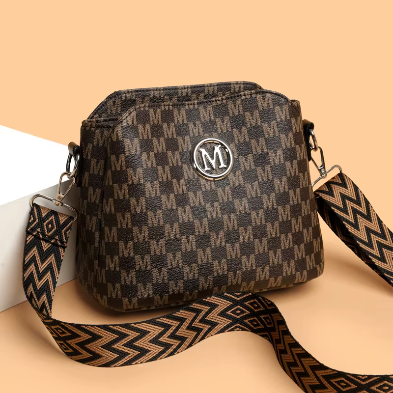 Sac à bandoulière en simili cuir synthétique pour femmes