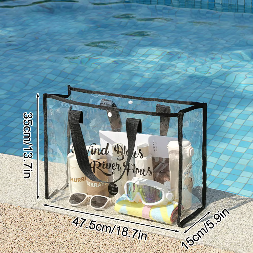 Pochette cosmétique fourre-tout de plage-sac de plage léger