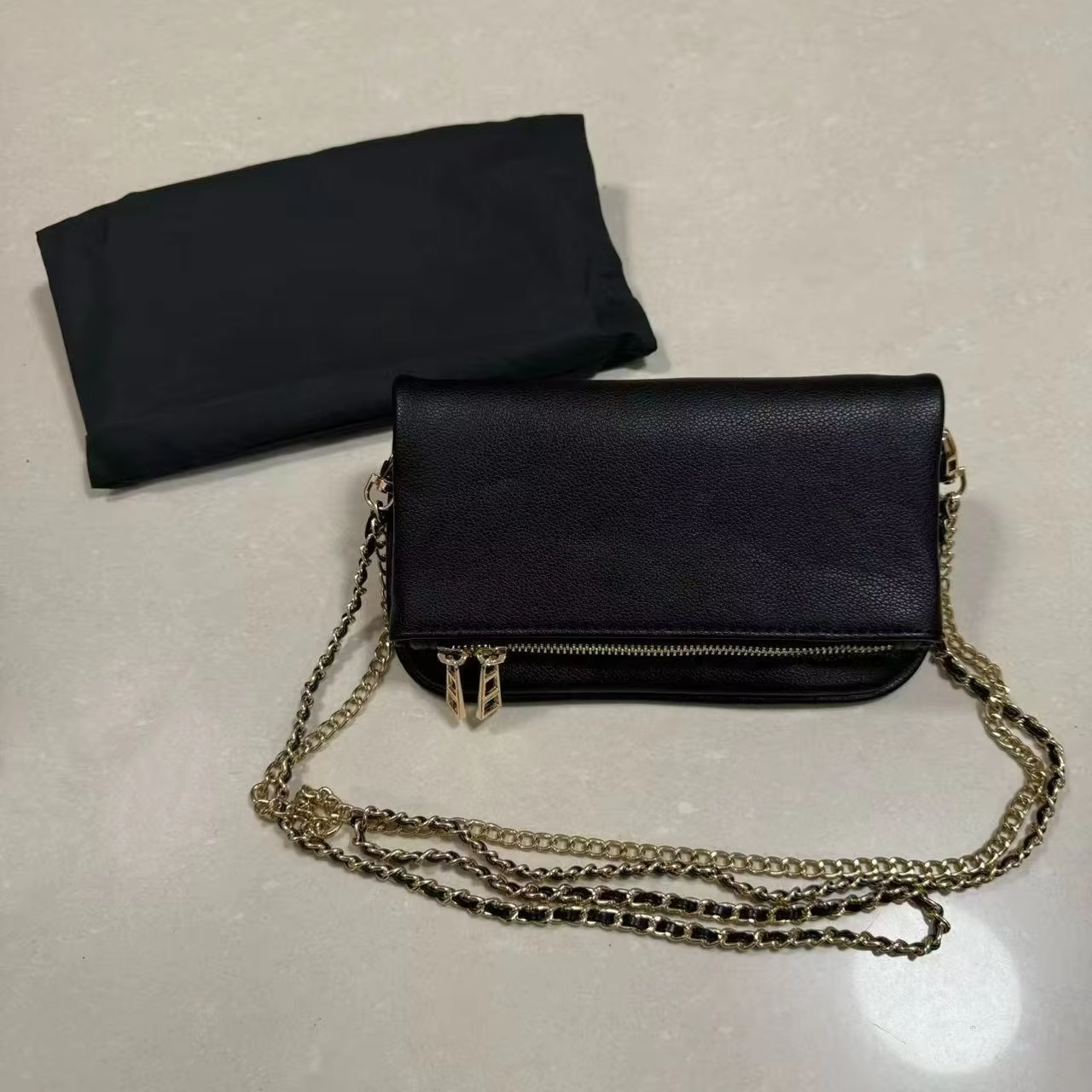Sac bandoulière rétro noir, sac enveloppe tendance pour femmes, design luxueux, sac à main pour femmes