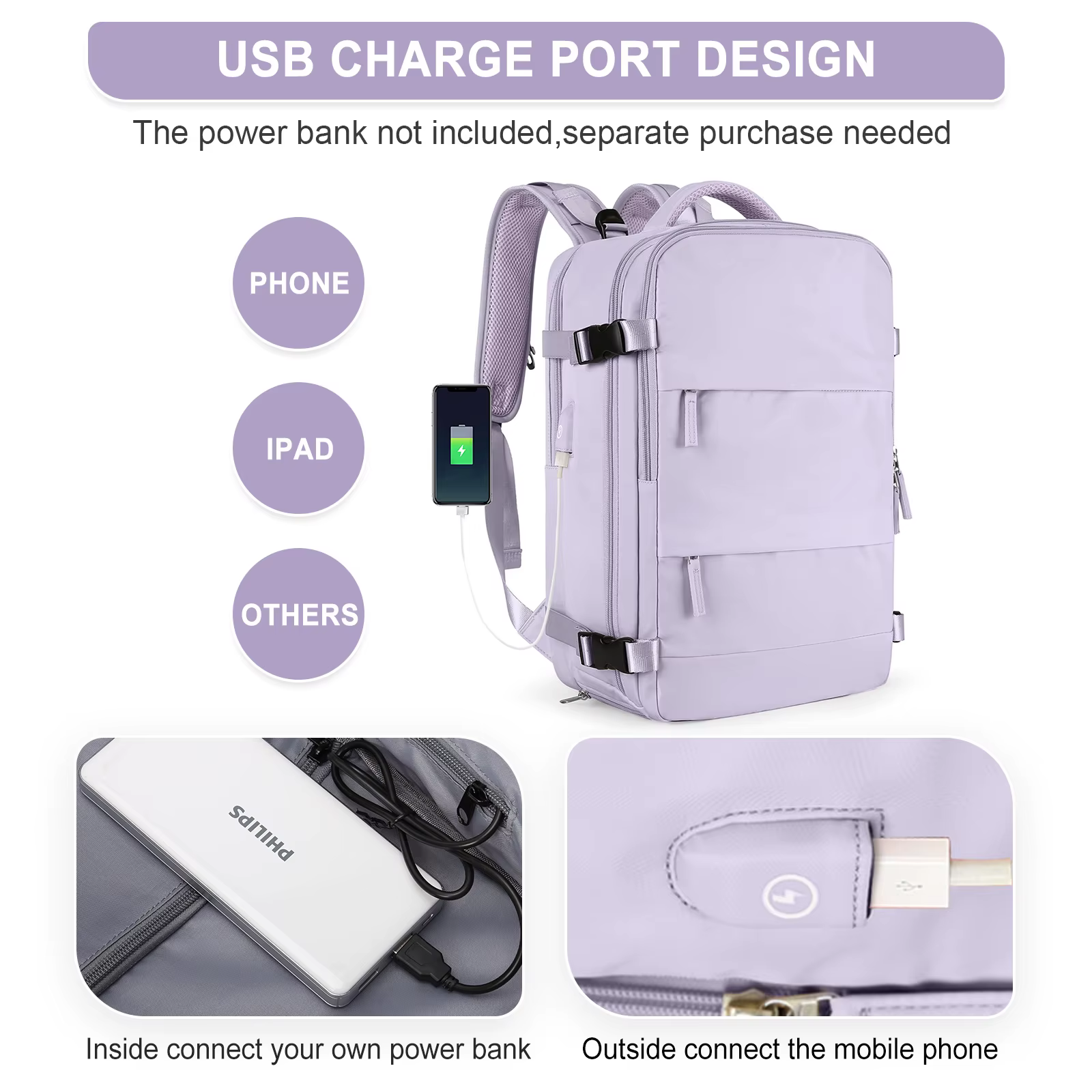 Sac à dos de voyage pour femmes