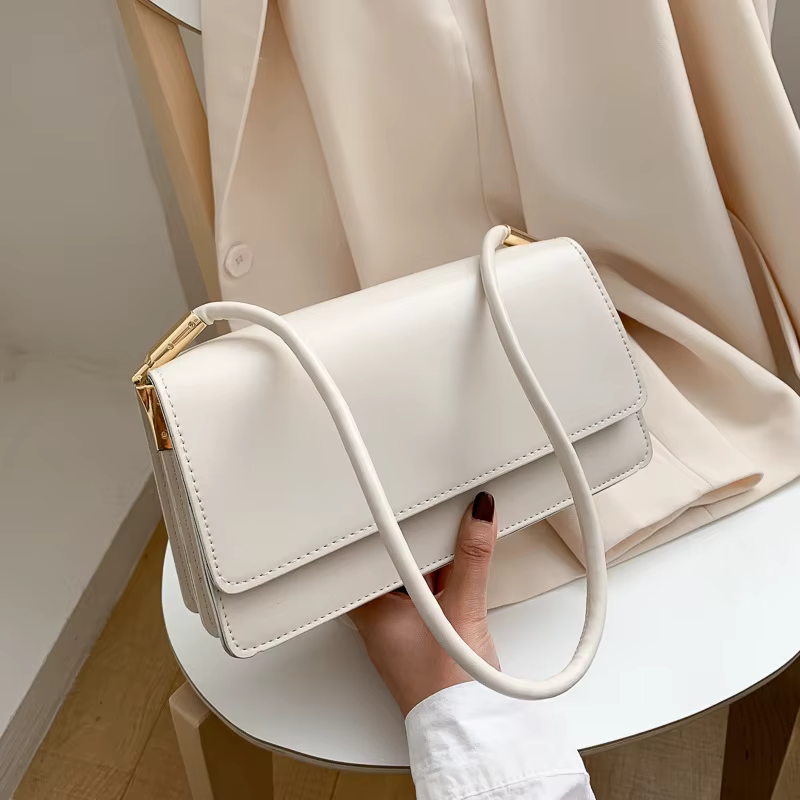 Nouveau sac à bandoulière Simple pour femmes sac à aisselles en cuir PU couleur unie dame sac à main décontracté filles petit sac carré sac bolso mujer
