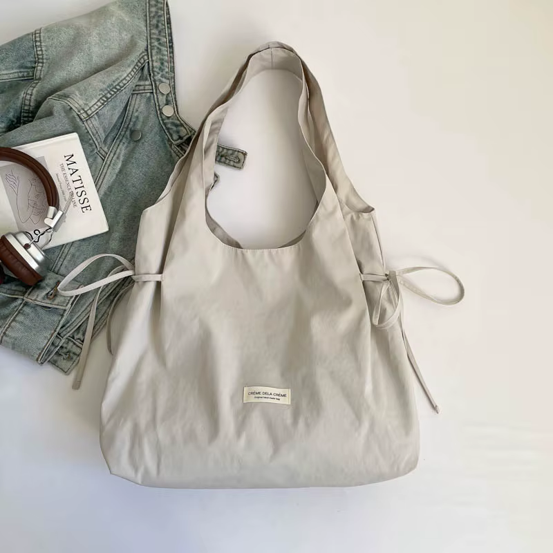 Nouveau Sac à Bandoulière Coréen 2026 Grande Capacité Décontracté Polyvalent Tendance Couleur Unie Sac à Main Style Urbain Doux