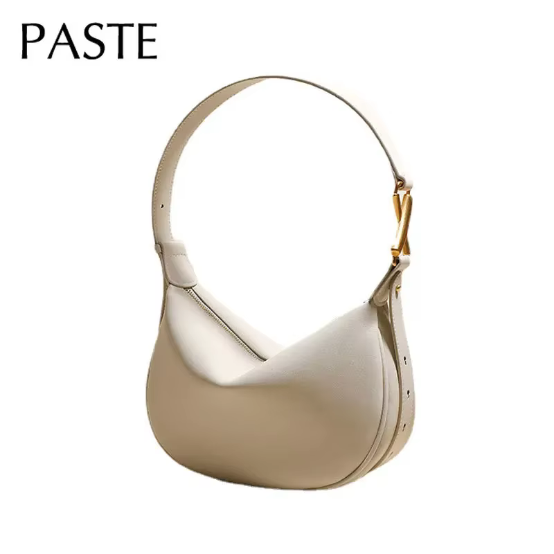 Mn Design-Sac à Main Demi-Lune Hobo en Cuir group pour Femme