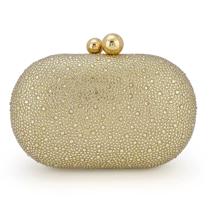 Nouveau Sac de Soirée 2026 en Forme d'Œuf d'Oie Doré Diamanté pour Femme