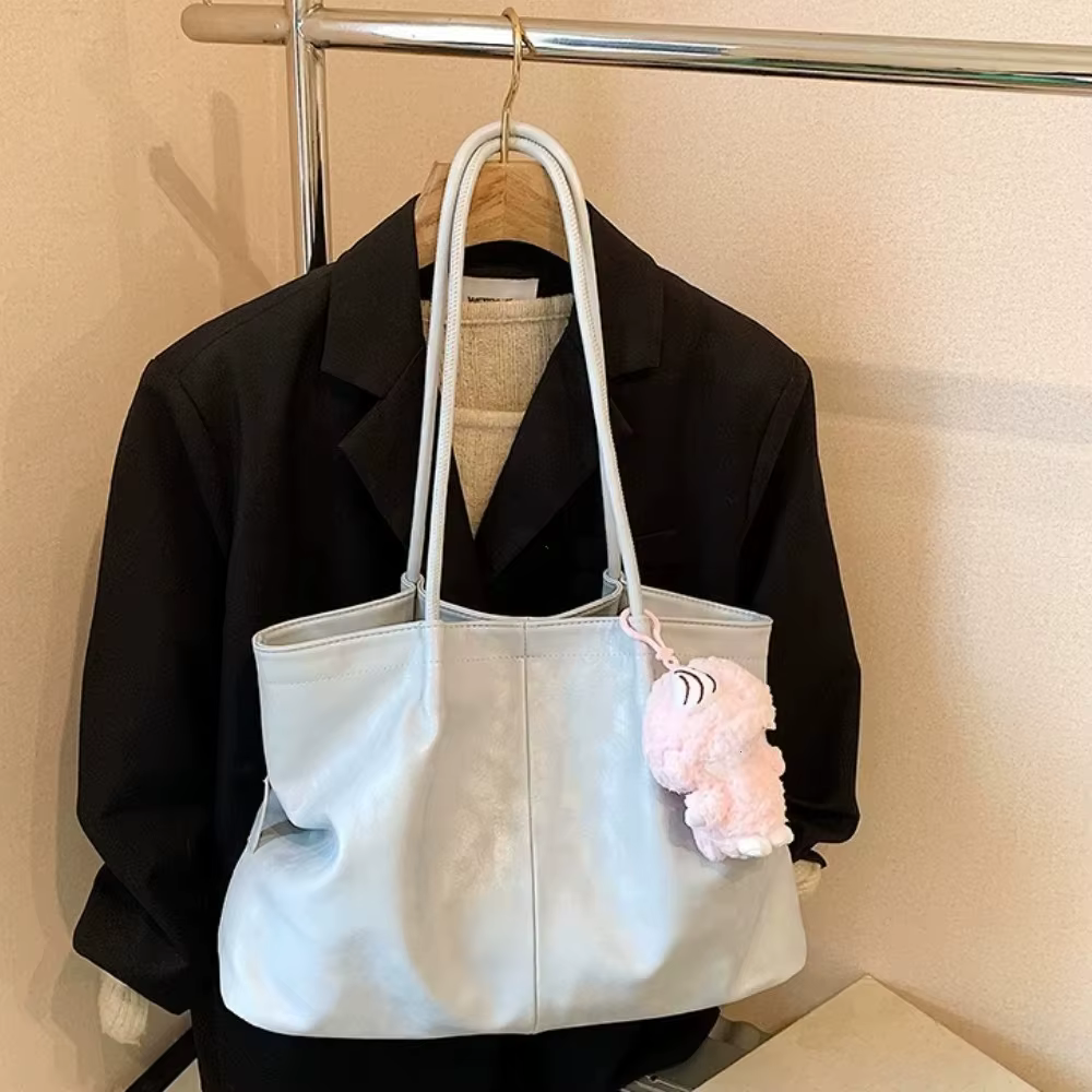 Sac fourre-tout rétro en suède mat pour femme