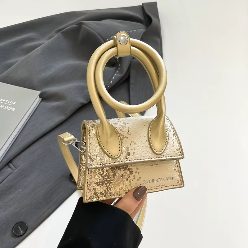 Sac à bandoulière Chic argenté pour femmes