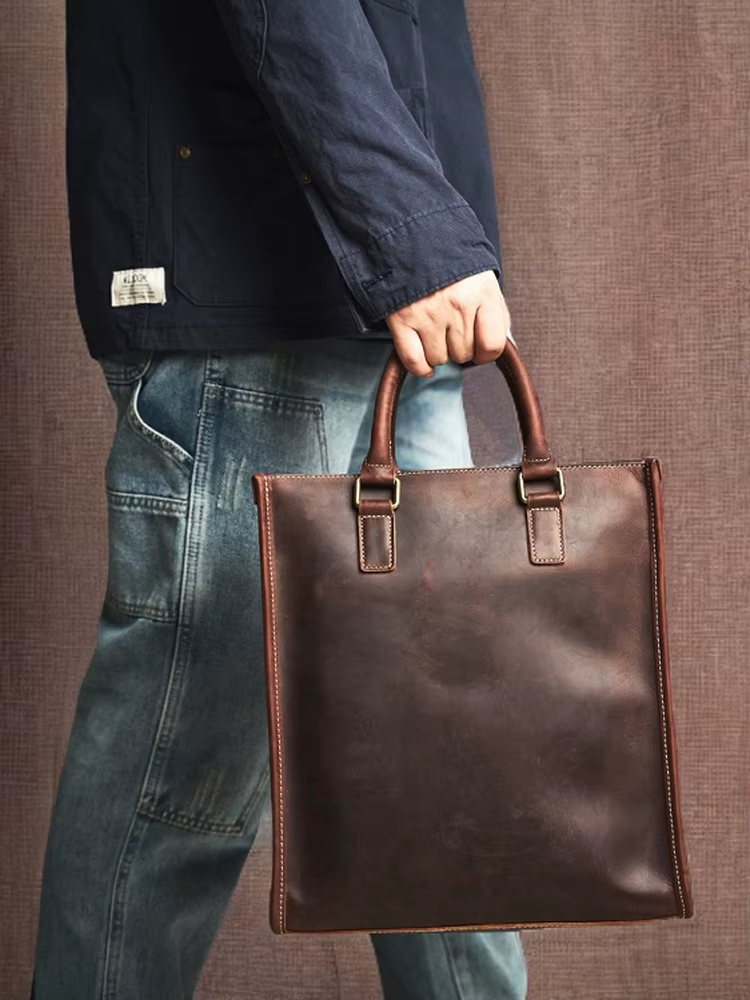 Vinatge-Sac à Main en Cuir group pour Homme