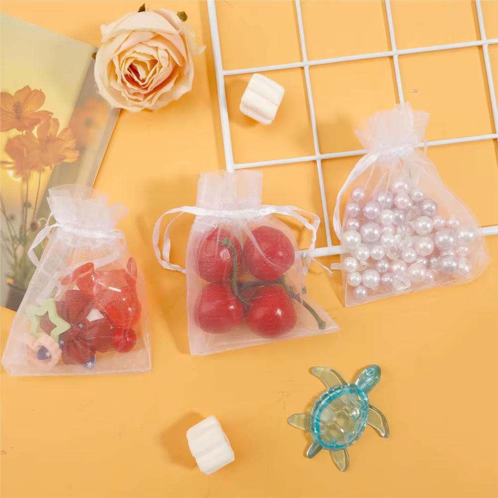 Sac en Organza transparent blanc