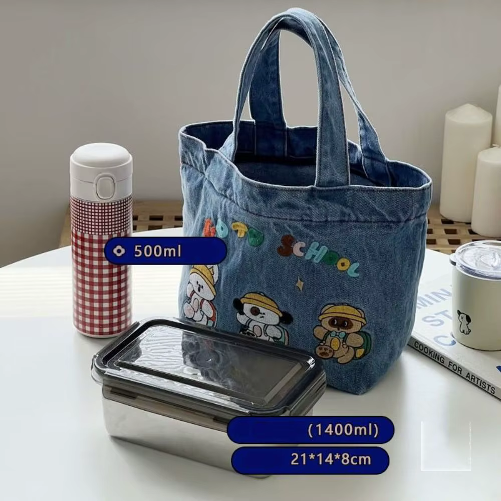 Sac à main en denim délavé à la mode