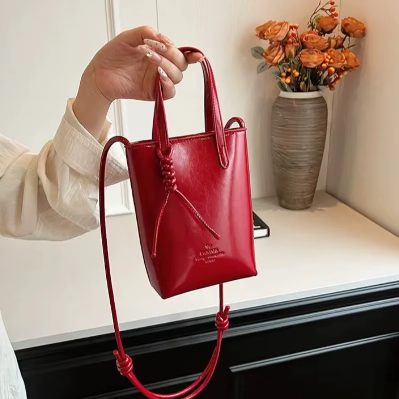 Mini sac à bandoulière en cuir PU pour femmes