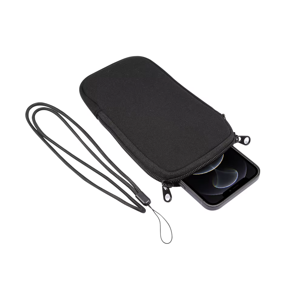 Sac universel en néoprène à fermeture éclair pour téléphone portable
