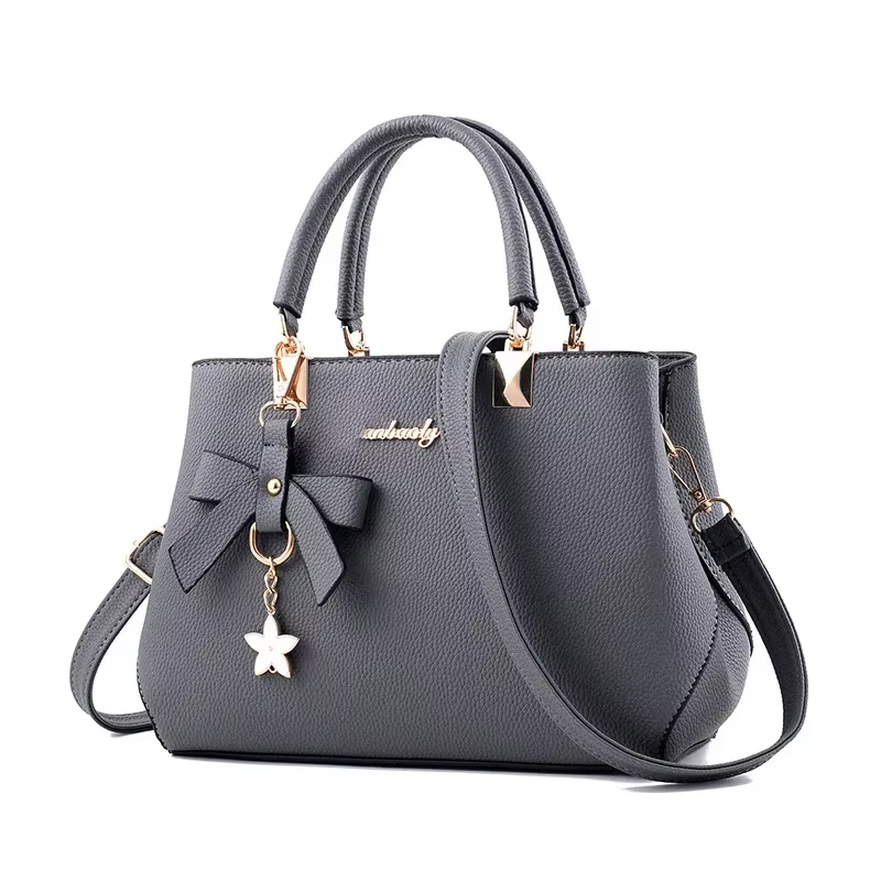 Femmes sacs de messager avec pendentif fleur bureau dames mode fourre-tout sac à main pur pour femme nouveaux