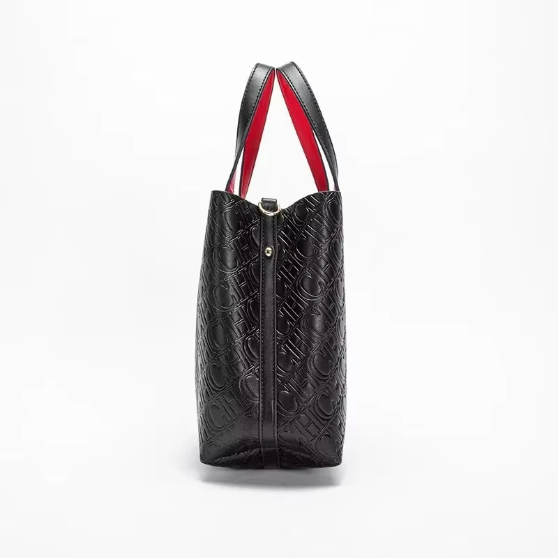 Sac à main CH classique gaufré de luxe pour femme