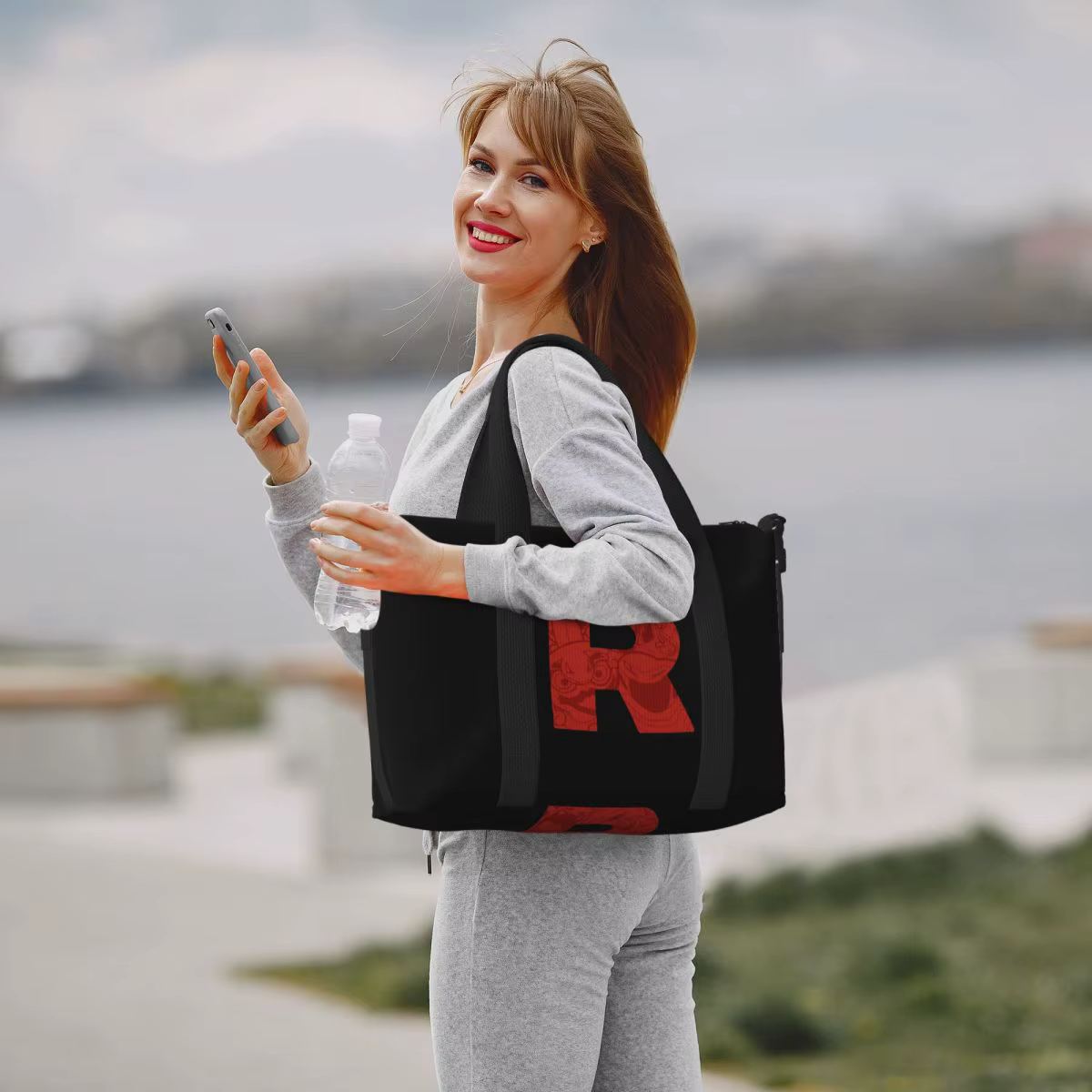 Sac de voyage de plage avec Logo lettre R Team Rocket