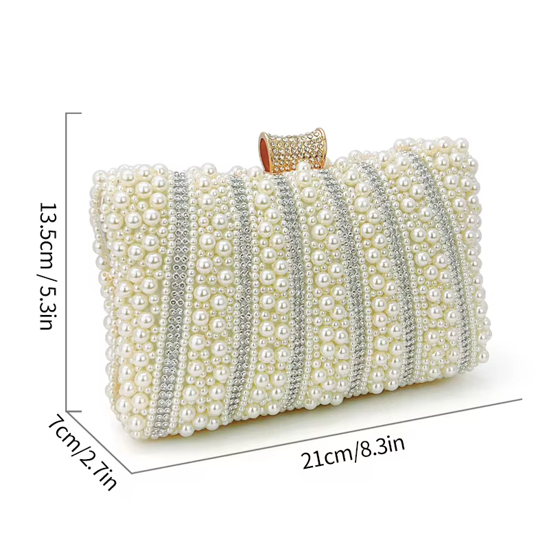 Pochette en perles pour femme