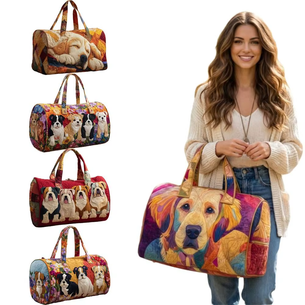 Sac fourre-tout pour femmes avec motifs de chiens