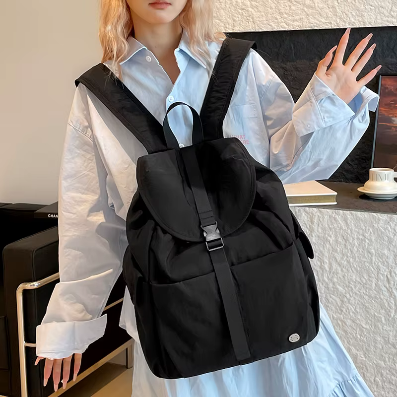 Sacs à dos en Nylon de couleur unie pour femmes