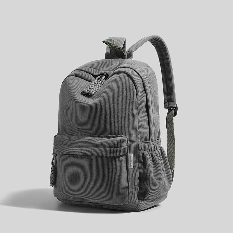 Sac à dos en velours côtelé tendance