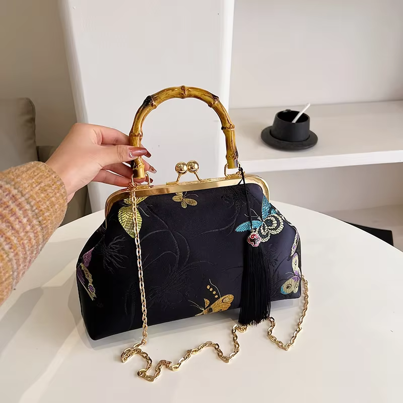 Sac de soirée brodé de luxe pour femmes