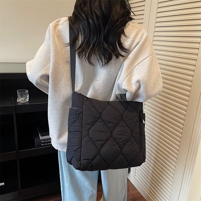 2025 nouveau sac à main d'hiver mode espace coton sacs