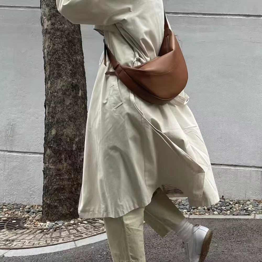 Sac à bandoulière Martin pour femmes, sac de taille de Style INS, sac de boulettes en cuir souple de grande capacité, sac à bandoulière de loisirs, nouvelle collection 2025