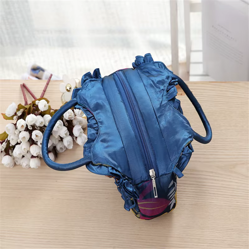Sac de soirée pour femmes - sac à fermeture éclair avec motif floral brodé