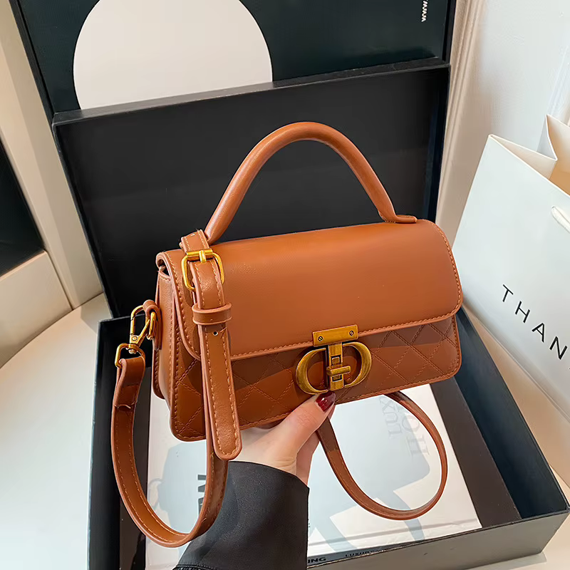 Sac à main tendance pour femme 2025 – Nouvelle collection printemps – Sac carré diagonal haut de gamme – Sac à bandoulière de qualité